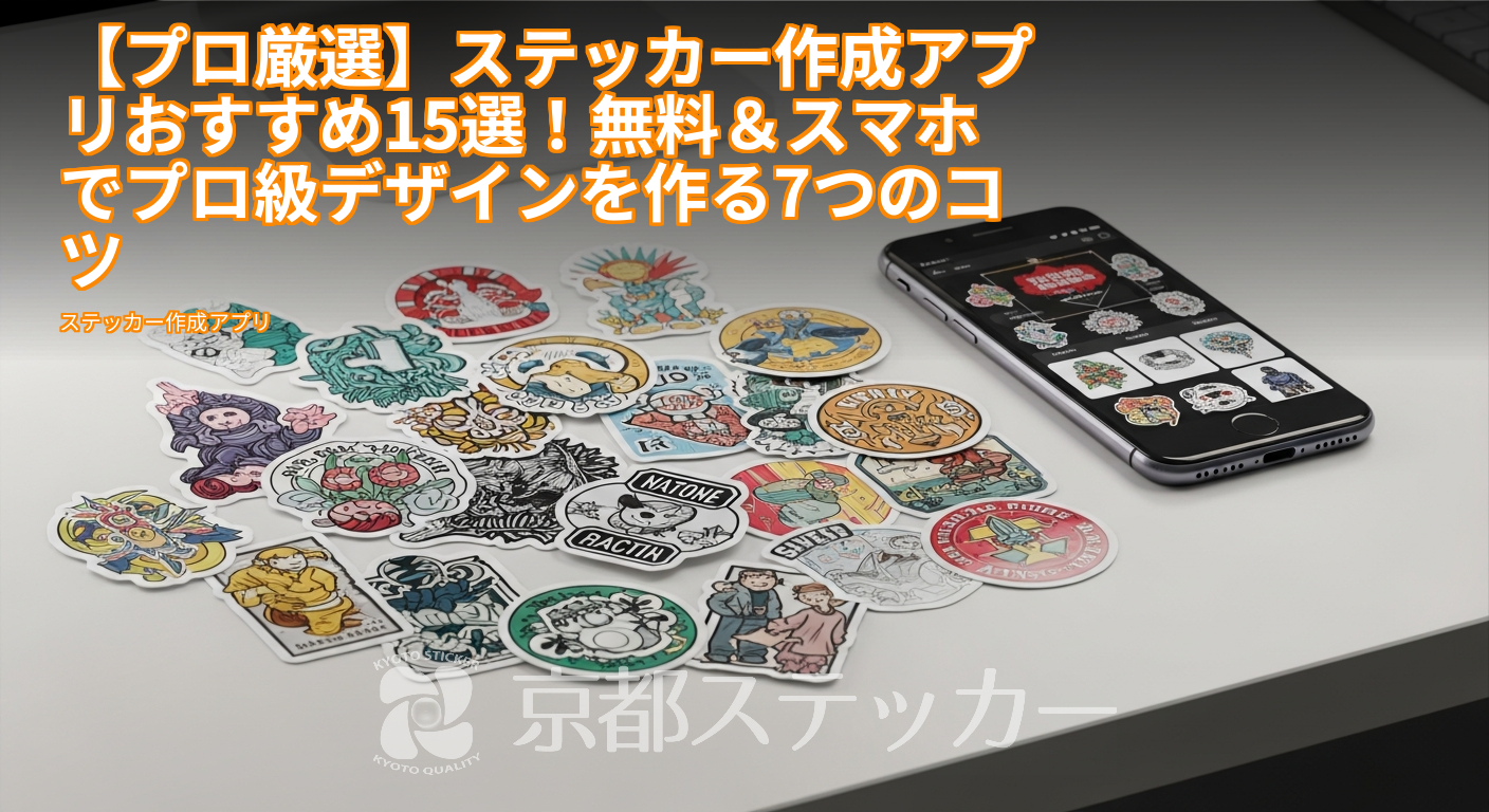 【プロ厳選】ステッカー作成アプリおすすめ15選！無料＆スマホでプロ級デザインを作る7つのコツ