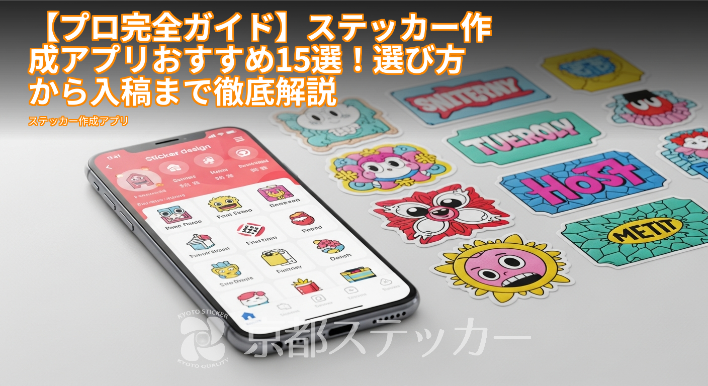 【プロ完全ガイド】ステッカー作成アプリおすすめ15選!選び方から入稿まで徹底解説