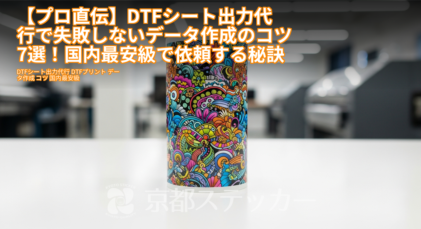 【プロ直伝】DTFシート出力代行で失敗しないデータ作成のコツ7選!国内最安級で依頼する秘訣
