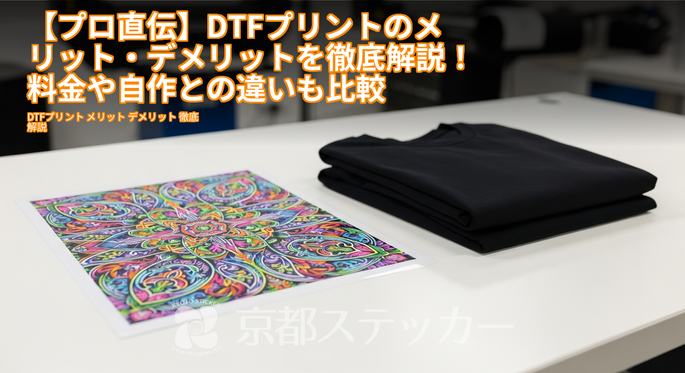 【プロ直伝】DTFプリントのメリット・デメリットを徹底解説！料金や自作との違いも比較