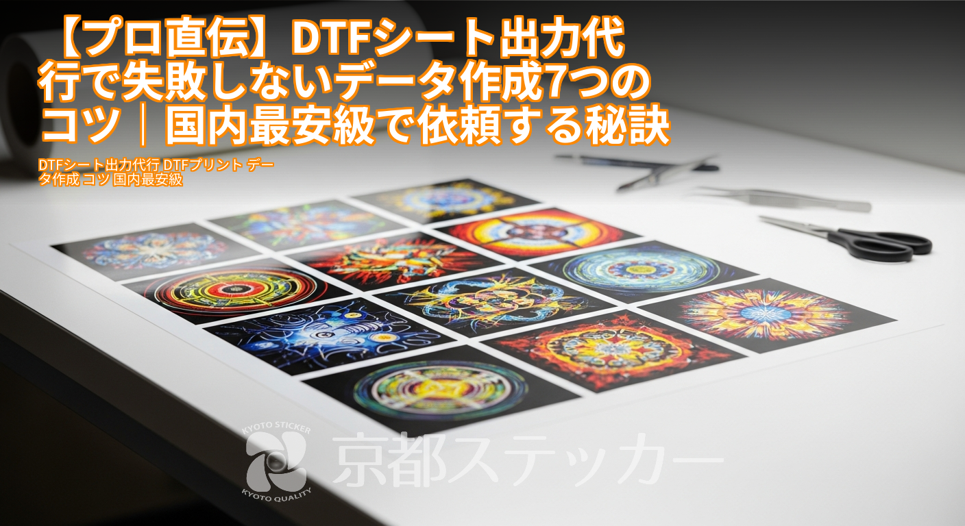 【プロ直伝】DTFシート出力代行で失敗しないデータ作成7つのコツ｜国内最安級で依頼する秘訣