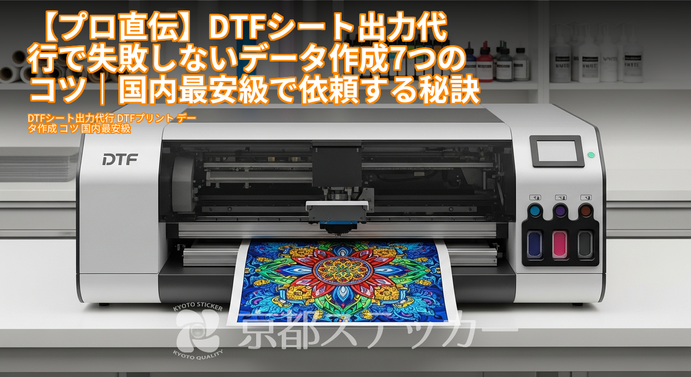【プロ直伝】DTFシート出力代行で失敗しないデータ作成7つのコツ|国内最安級で依頼する秘訣