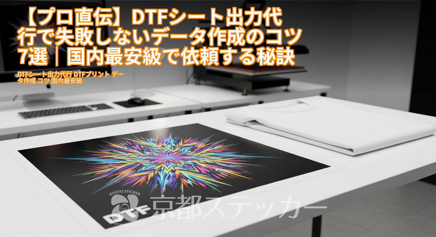 【プロ直伝】DTFシート出力代行で失敗しないデータ作成のコツ7選｜国内最安級で依頼する秘訣