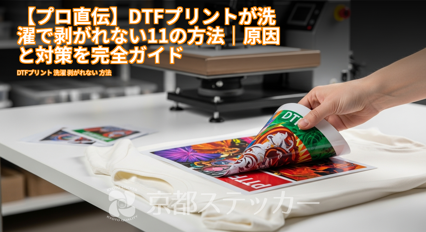 【プロ直伝】DTFプリントが洗濯で剥がれない11の方法｜原因と対策を完全ガイド