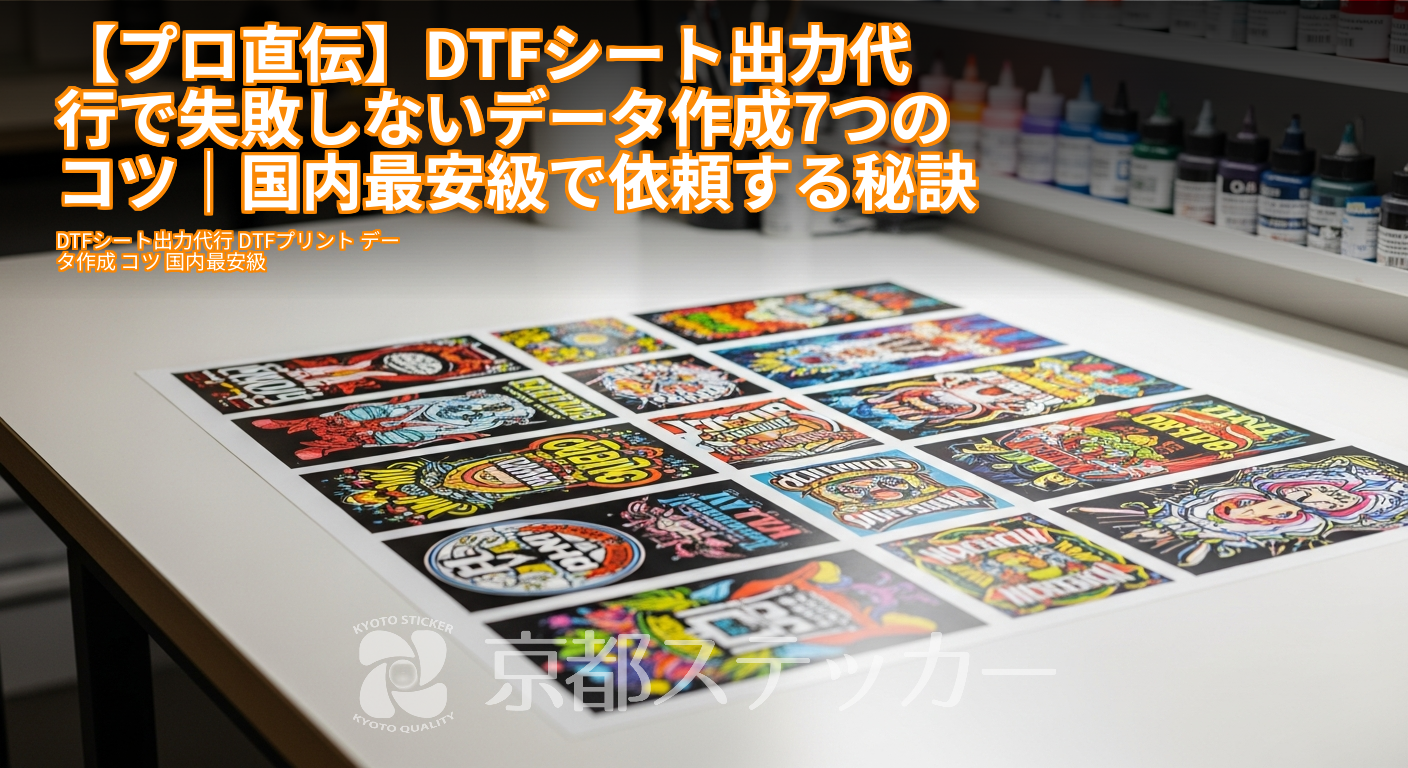 【プロ直伝】DTFシート出力代行で失敗しないデータ作成7つのコツ｜国内最安級で依頼する秘訣