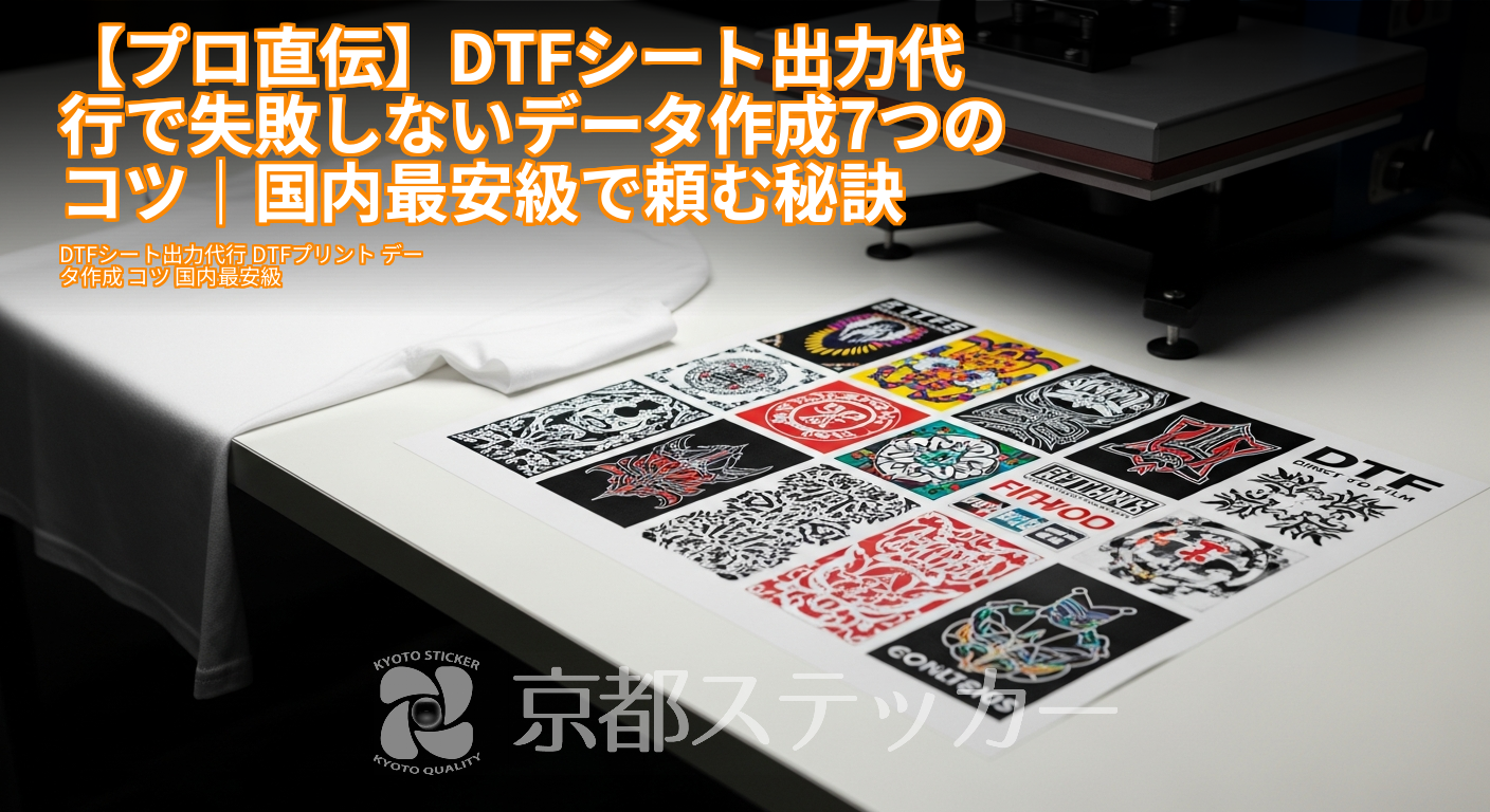 【プロ直伝】DTFシート出力代行で失敗しないデータ作成7つのコツ|国内最安級で頼む秘訣