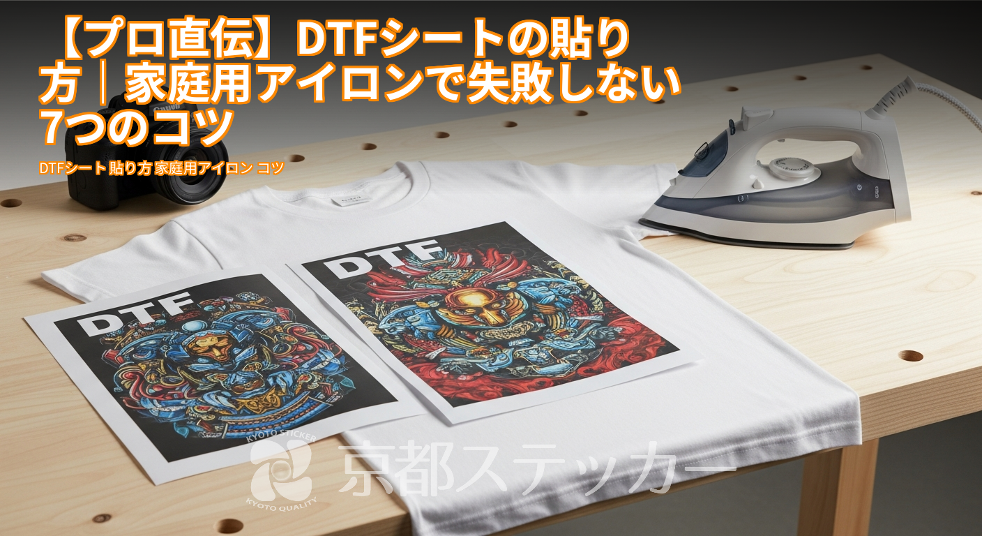 【プロ直伝】DTFシートの貼り方|家庭用アイロンで失敗しない7つのコツ