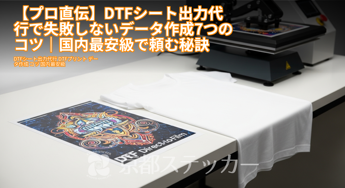 【プロ直伝】DTFシート出力代行で失敗しないデータ作成7つのコツ|国内最安級で頼む秘訣