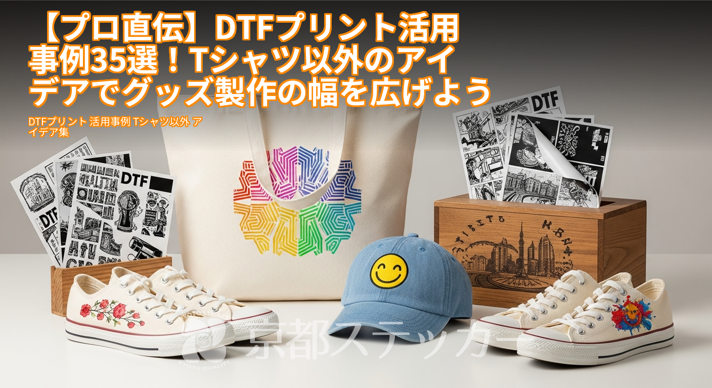 【プロ直伝】DTFプリント活用事例35選!Tシャツ以外のアイデアでグッズ製作の幅を広げよう