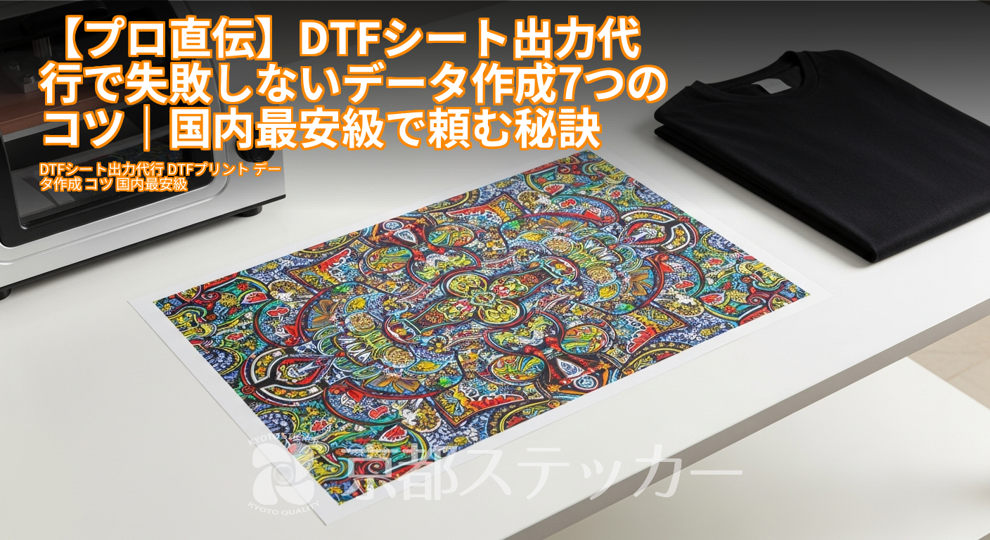 【プロ直伝】DTFシート出力代行で失敗しないデータ作成7つのコツ|国内最安級で頼む秘訣