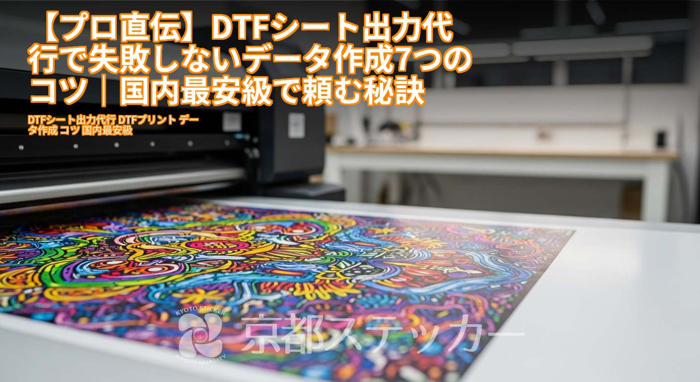 【プロ直伝】DTFシート出力代行で失敗しないデータ作成7つのコツ｜国内最安級で頼む秘訣