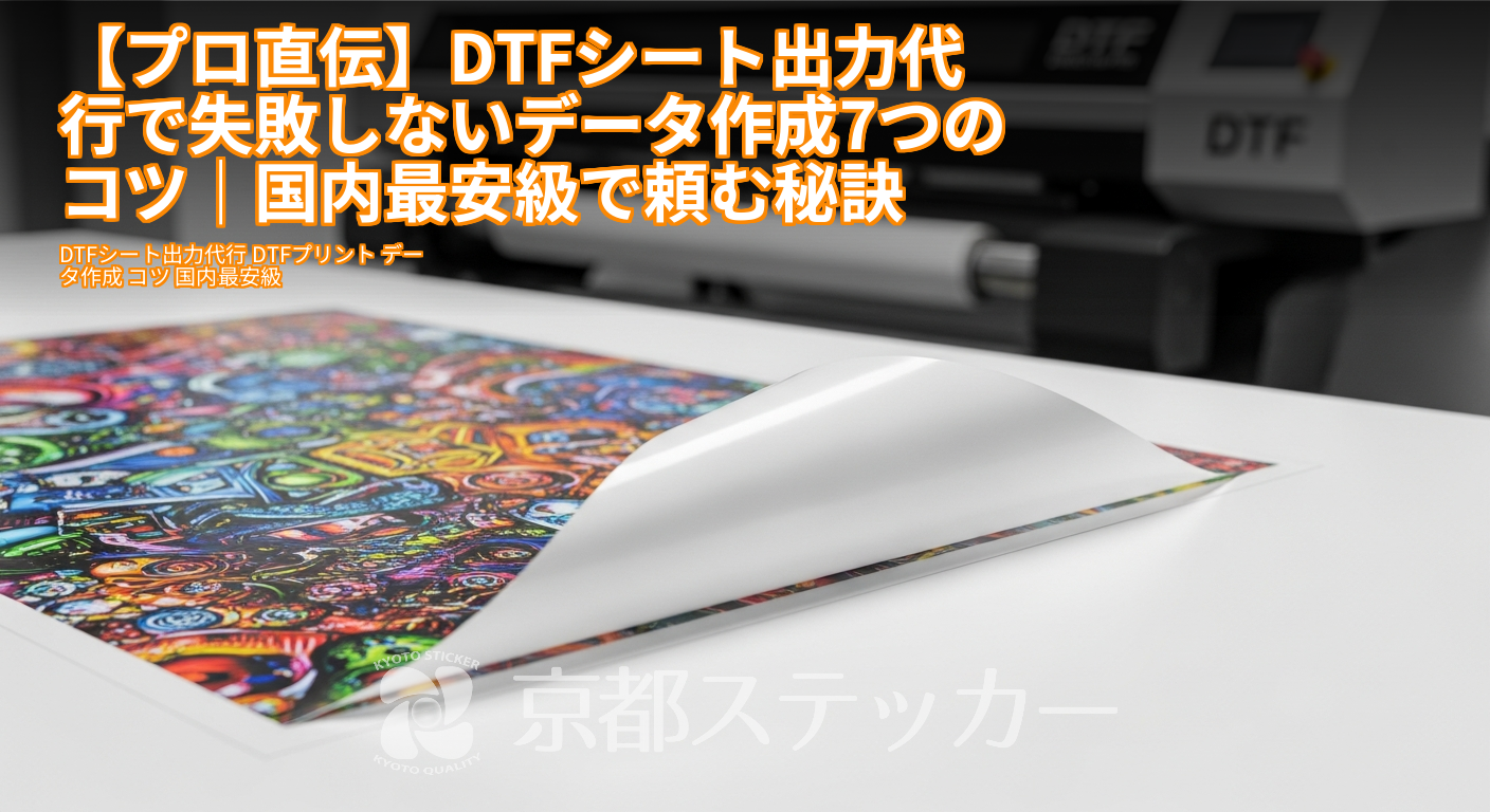 【プロ直伝】DTFシート出力代行で失敗しないデータ作成7つのコツ|国内最安級で頼む秘訣