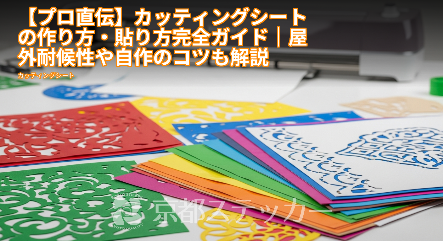 【プロ直伝】カッティングシートの作り方・貼り方完全ガイド｜屋外耐候性や自作のコツも解説