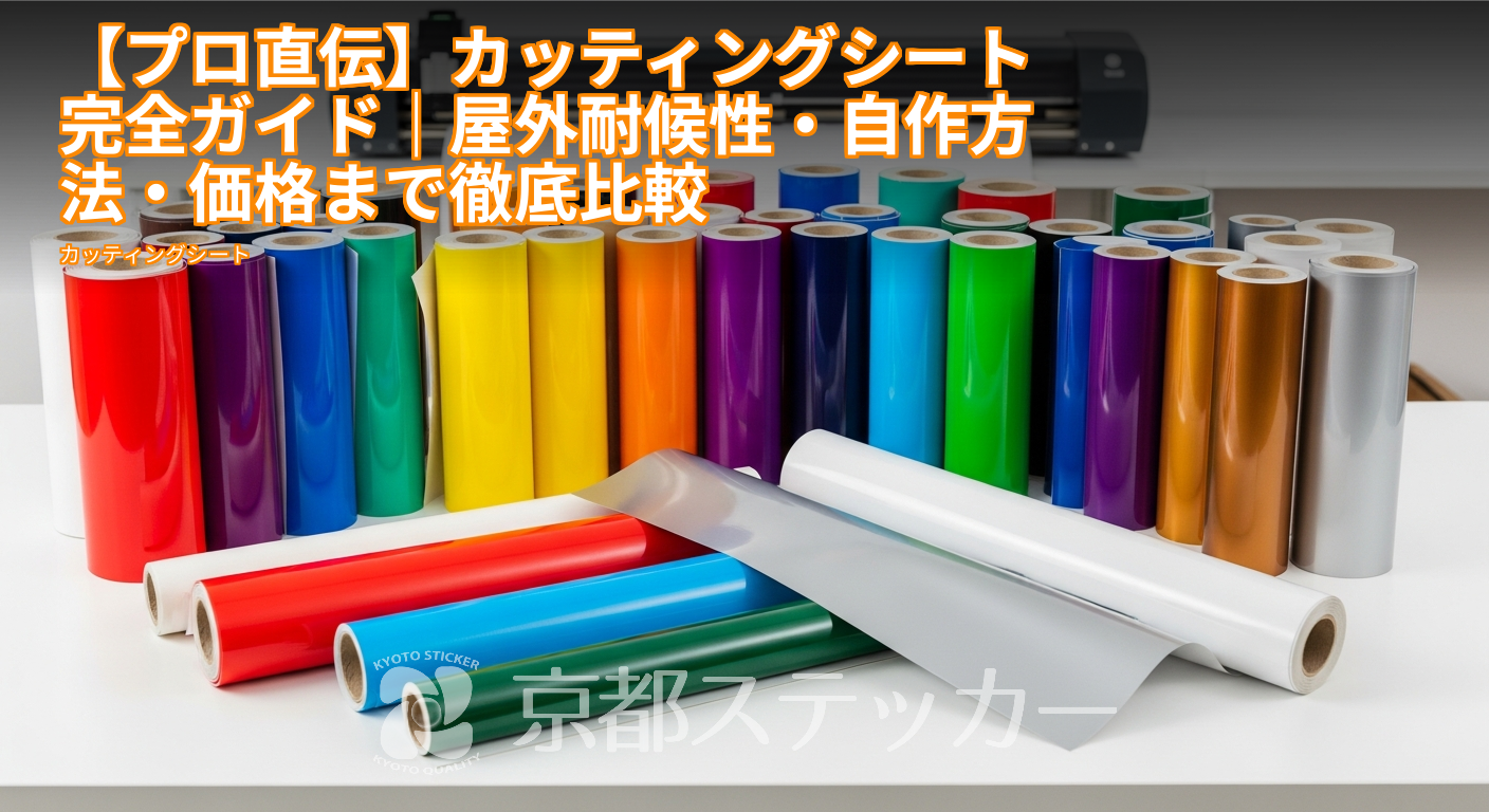 【プロ直伝】カッティングシート完全ガイド｜屋外耐候性・自作方法・価格まで徹底比較
