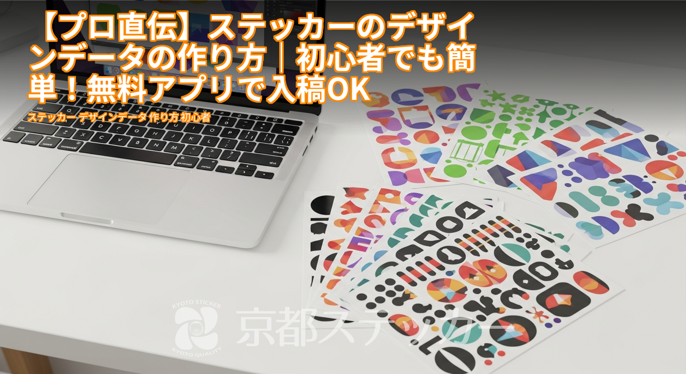 【プロ直伝】ステッカーのデザインデータの作り方|初心者でも簡単!無料アプリで入稿OK