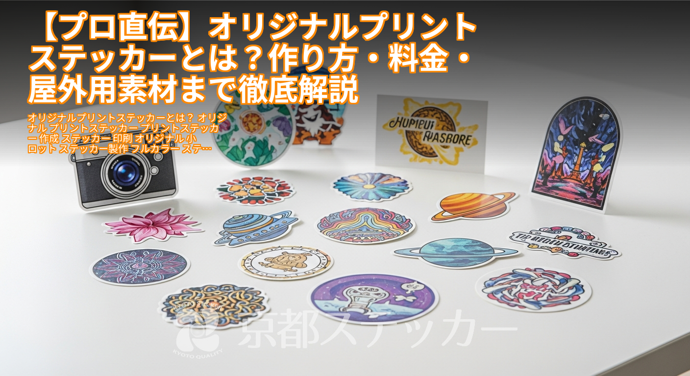【プロ直伝】オリジナルプリントステッカーとは？作り方・料金・屋外用素材まで徹底解説