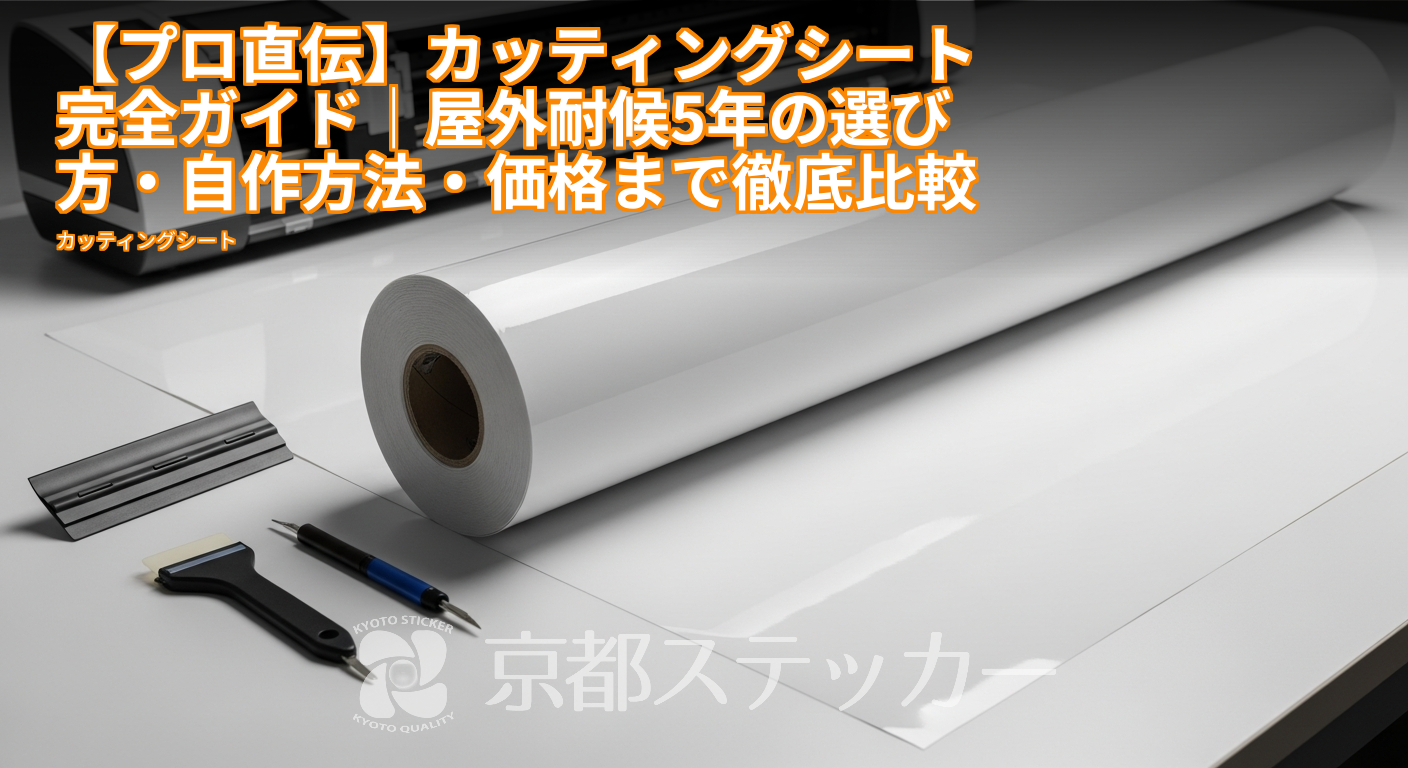 【プロ直伝】カッティングシート完全ガイド|屋外耐候5年の選び方・自作方法・価格まで徹底比較