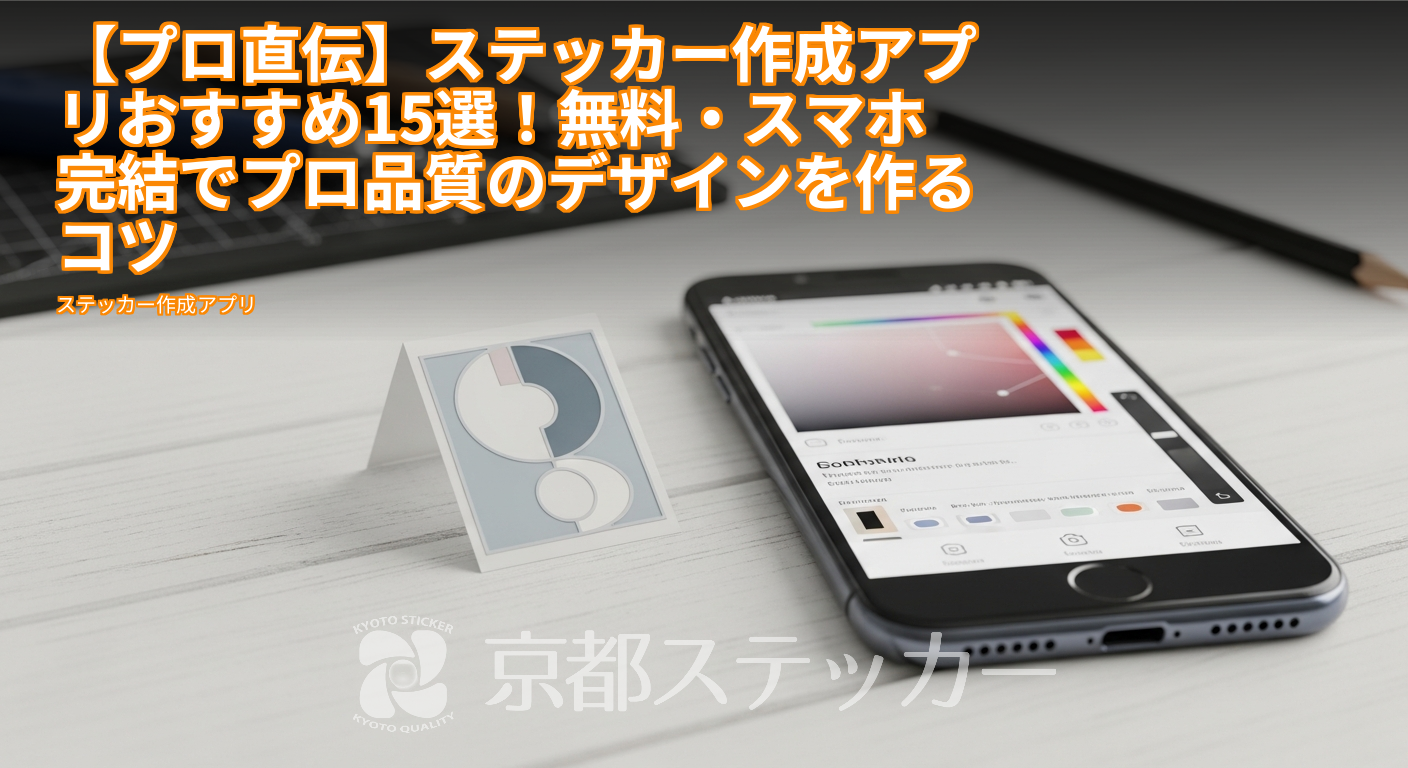 【プロ直伝】ステッカー作成アプリおすすめ15選！無料・スマホ完結でプロ品質のデザインを作るコツ