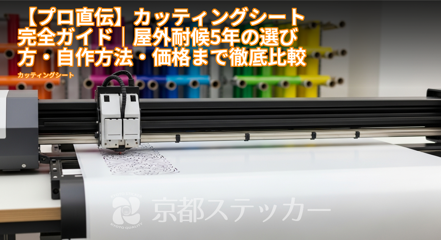 【プロ直伝】カッティングシート完全ガイド｜屋外耐候5年の選び方・自作方法・価格まで徹底比較