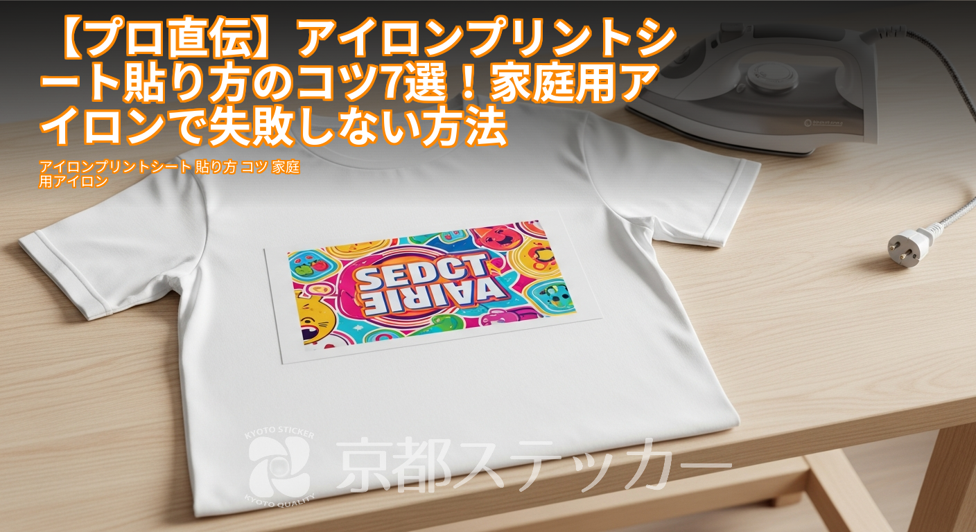 【プロ直伝】アイロンプリントシート貼り方のコツ7選！家庭用アイロンで失敗しない方法