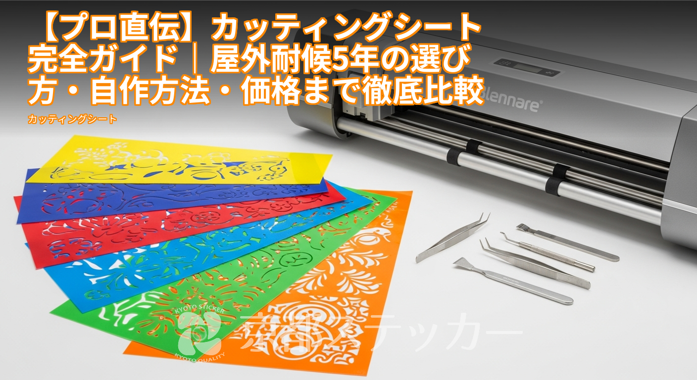 【プロ直伝】カッティングシート完全ガイド｜屋外耐候5年の選び方・自作方法・価格まで徹底比較