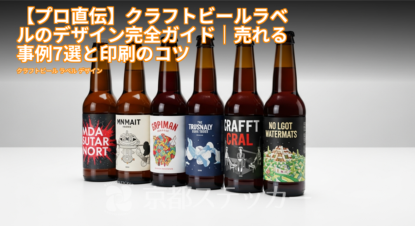 【プロ直伝】クラフトビールラベルのデザイン完全ガイド｜売れる事例7選と印刷のコツ