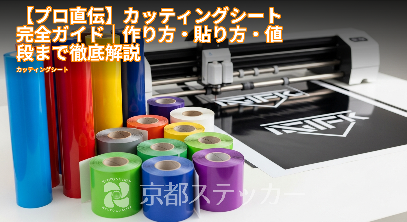 【プロ直伝】カッティングシート完全ガイド｜作り方・貼り方・値段まで徹底解説