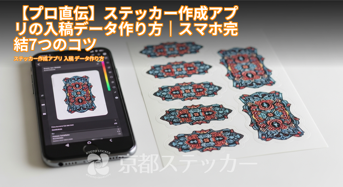 【プロ直伝】ステッカー作成アプリの入稿データ作り方｜スマホ完結7つのコツ