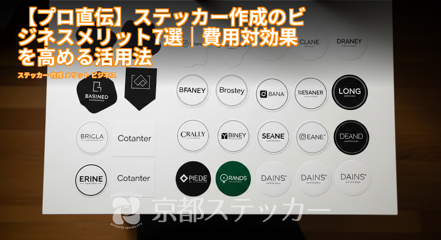 【プロ直伝】ステッカー作成のビジネスメリット7選｜費用対効果を高める活用法