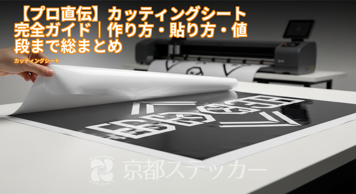【プロ直伝】カッティングシート完全ガイド｜作り方・貼り方・値段まで総まとめ