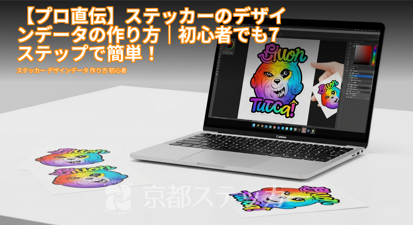 【プロ直伝】ステッカーのデザインデータの作り方｜初心者でも7ステップで簡単！