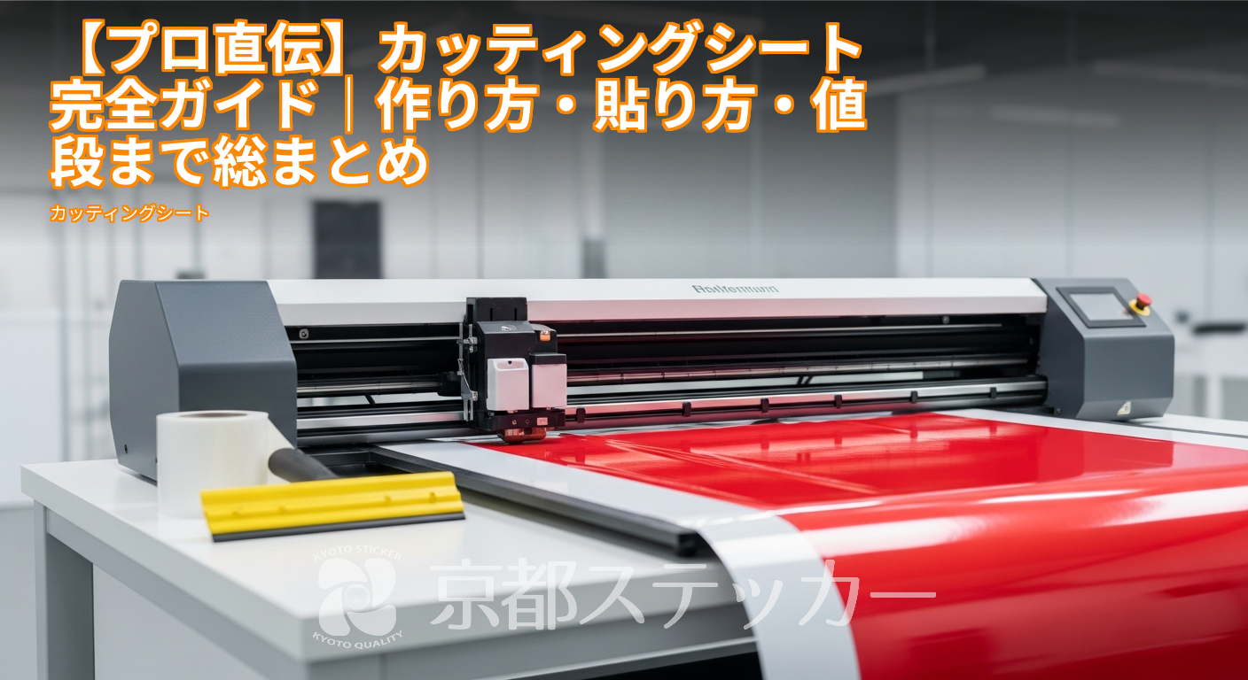 【プロ直伝】カッティングシート完全ガイド｜作り方・貼り方・値段まで総まとめ