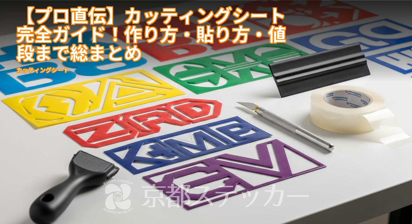 【プロ直伝】カッティングシート完全ガイド!作り方・貼り方・値段まで総まとめ