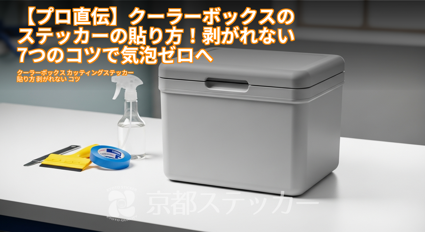 【プロ直伝】クーラーボックスのステッカーの貼り方！剥がれない7つのコツで気泡ゼロへ