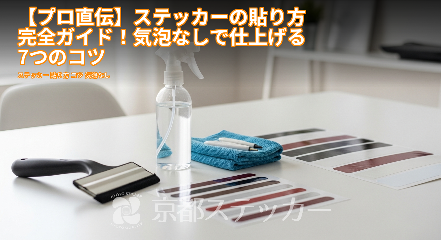 【プロ直伝】ステッカーの貼り方完全ガイド!気泡なしで仕上げる7つのコツ