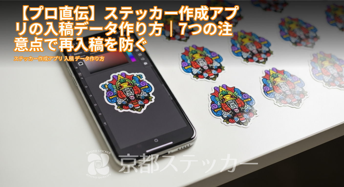 【プロ直伝】ステッカー作成アプリの入稿データ作り方｜7つの注意点で再入稿を防ぐ