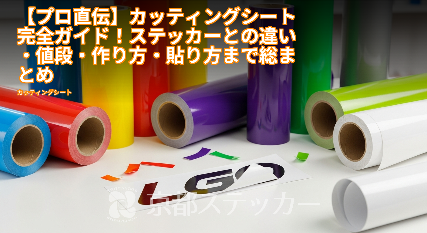 【プロ直伝】カッティングシート完全ガイド！ステッカーとの違い・値段・作り方・貼り方まで総まとめ