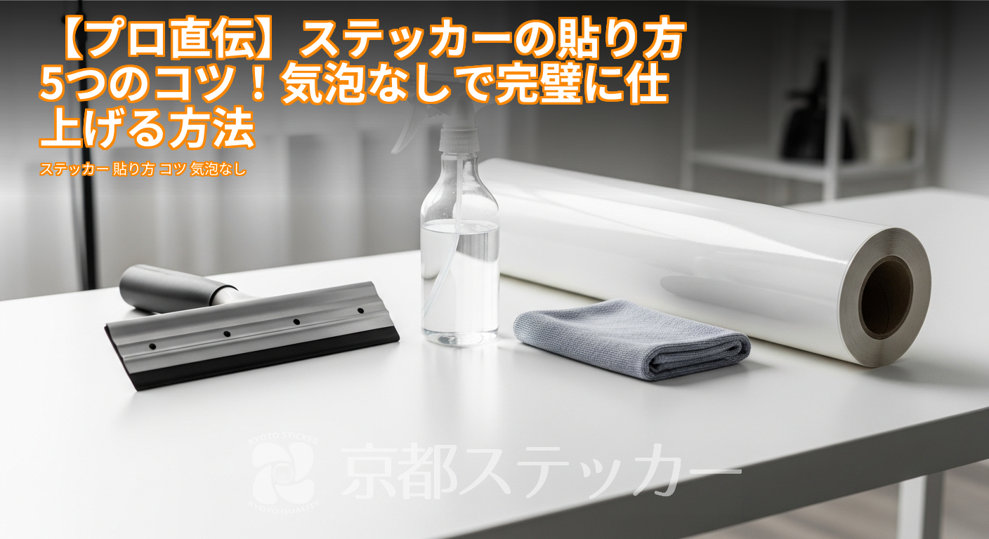 【プロ直伝】ステッカーの貼り方5つのコツ!気泡なしで完璧に仕上げる方法