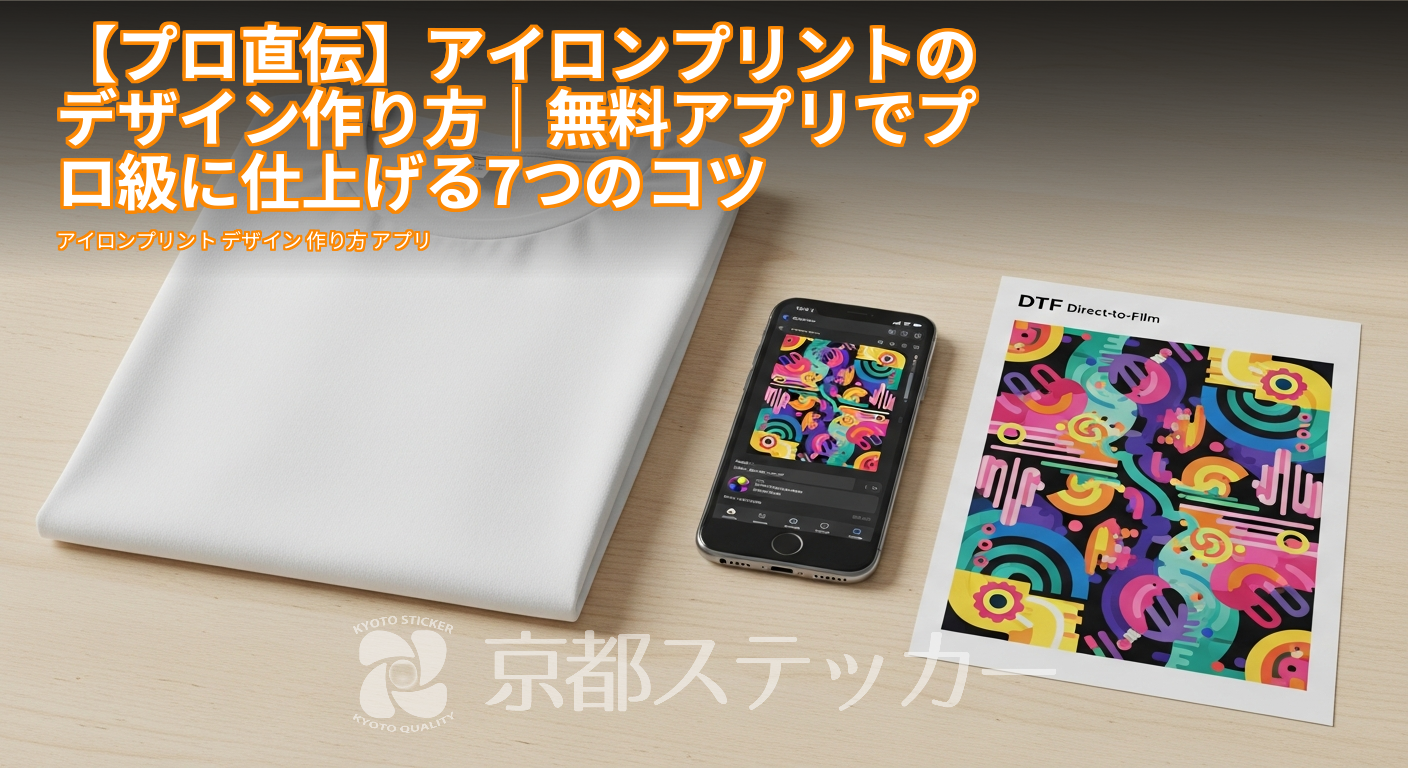 【プロ直伝】アイロンプリントのデザイン作り方|無料アプリでプロ級に仕上げる7つのコツ