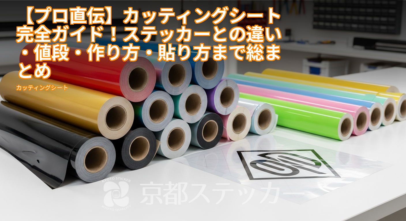 【プロ直伝】カッティングシート完全ガイド！ステッカーとの違い・値段・作り方・貼り方まで総まとめ