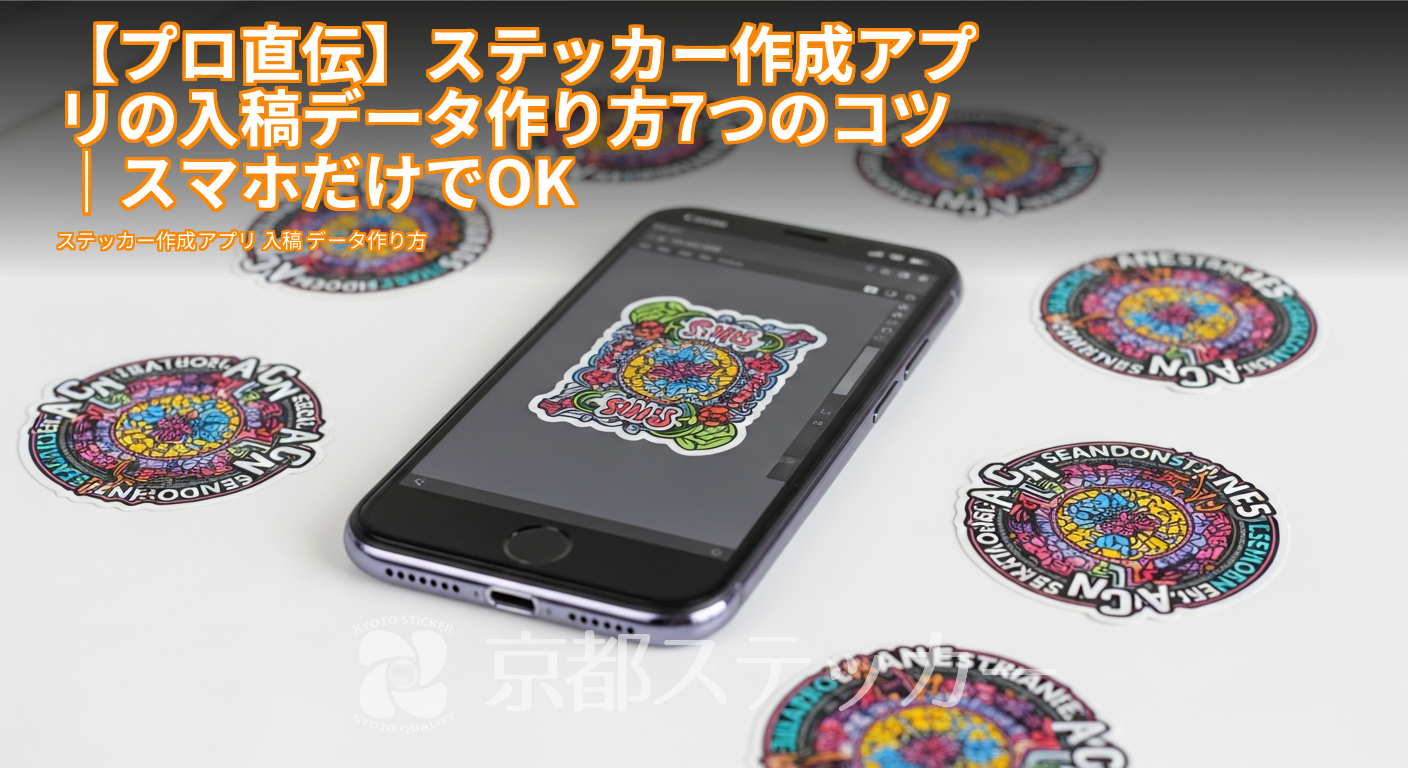 【プロ直伝】ステッカー作成アプリの入稿データ作り方7つのコツ｜スマホだけでOK