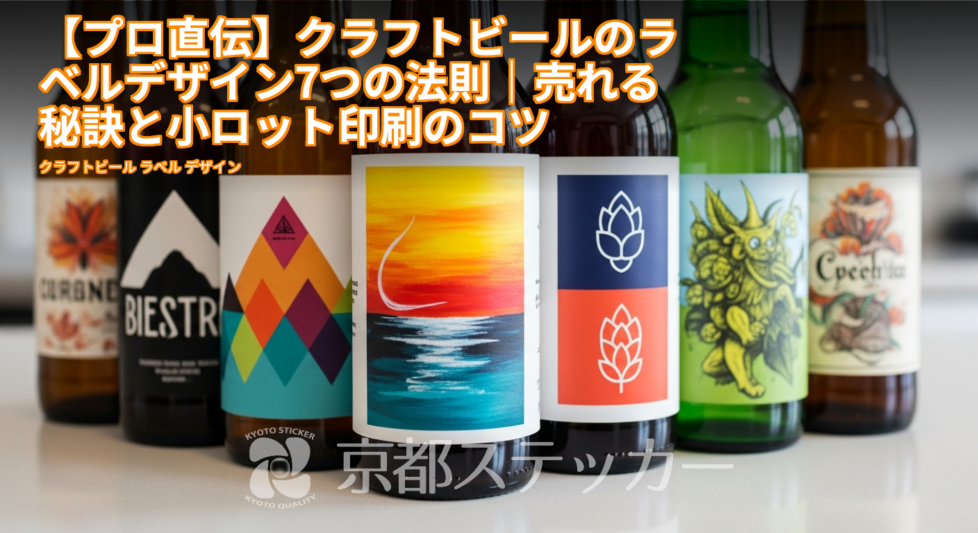 【プロ直伝】クラフトビールのラベルデザイン7つの法則|売れる秘訣と小ロット印刷のコツ