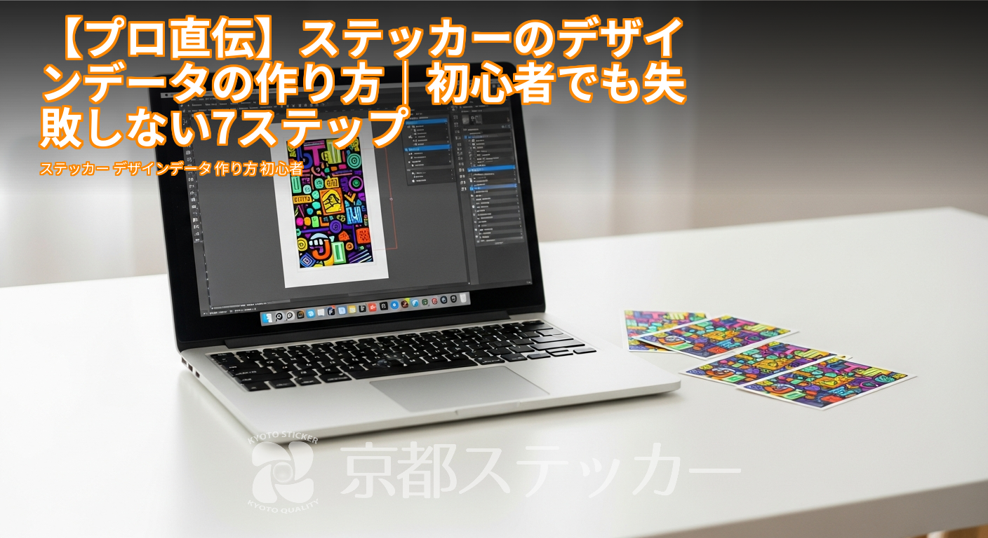 【プロ直伝】ステッカーのデザインデータの作り方|初心者でも失敗しない7ステップ
