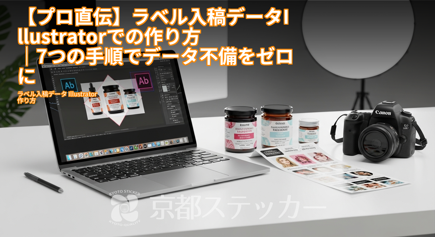 【プロ直伝】ラベル入稿データIllustratorでの作り方｜7つの手順でデータ不備をゼロに