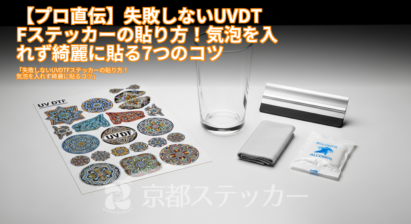 【プロ直伝】失敗しないUVDTFステッカーの貼り方！気泡を入れず綺麗に貼る7つのコツ