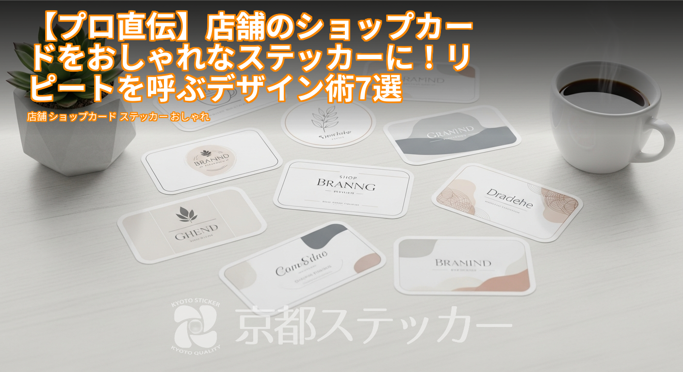 【プロ直伝】店舗のショップカードをおしゃれなステッカーに！リピートを呼ぶデザイン術7選