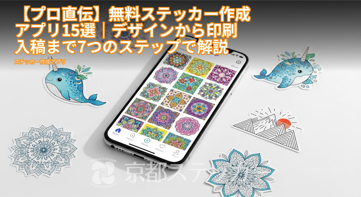 【プロ直伝】無料ステッカー作成アプリ15選|デザインから印刷入稿まで7つのステップで解説
