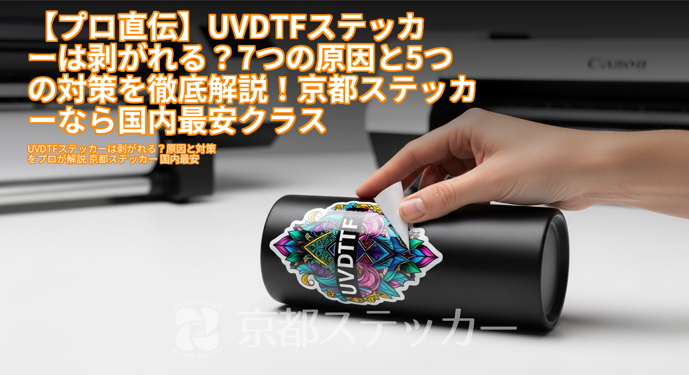 【プロ直伝】UVDTFステッカーは剥がれる？7つの原因と5つの対策を徹底解説！京都ステッカーなら国内最安クラス
