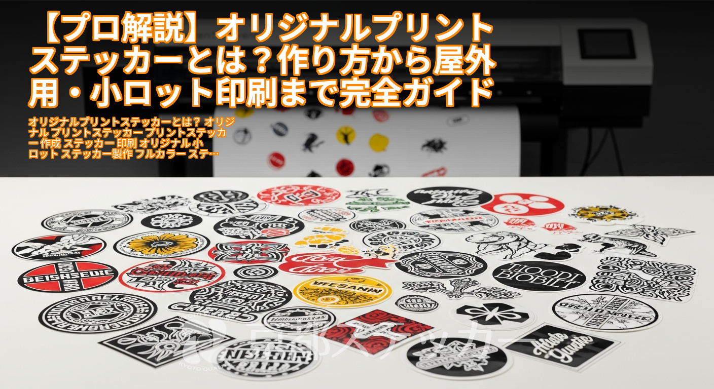 【プロ解説】オリジナルプリントステッカーとは?作り方から屋外用・小ロット印刷まで完全ガイド