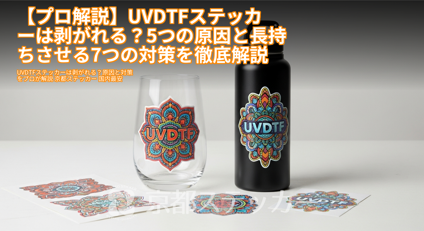 【プロ解説】UVDTFステッカーは剥がれる?5つの原因と長持ちさせる7つの対策を徹底解説